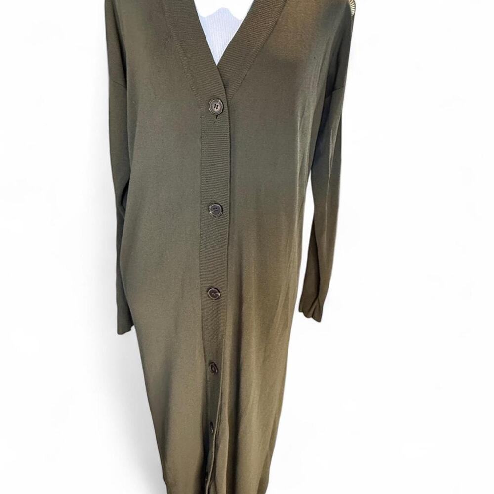Mod Ref Olive Green Cardigan/Dress Size S